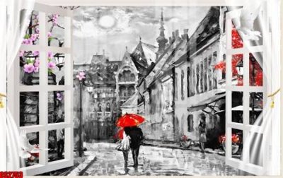 File gốc File tranh gốc cửa sổ 3D CS2753 (trang trí) phòng ngủ