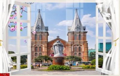 Download file gốc File tranh gốc cửa sổ 3D CS2792 (in lụa) cao cấp