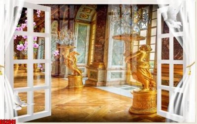 File ảnh File tranh gốc cửa sổ 3D CS2841 (gốc) in decal dán tường