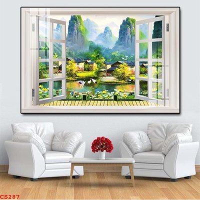 File gốc File gốc cửa sổ 3D CS287 (trang trí) cho phòng khách