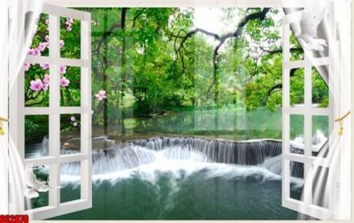 File gốc File tranh gốc cửa sổ 3D CS2878 (trang trí) phòng làm việc