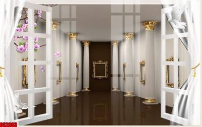 File tranh File tranh gốc cửa sổ 3D CS2883 (gốc) chủ đề trừu tượng