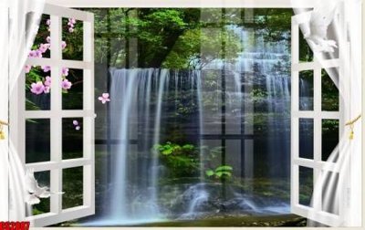 Download file gốc File tranh gốc cửa sổ 3D CS2887 (in lụa) nghệ thuật
