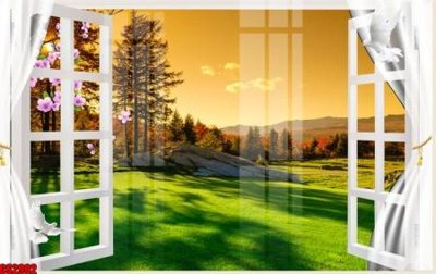 Tải file File tranh gốc cửa sổ 3D CS2902 (gốc) in trên mọi chất liệu