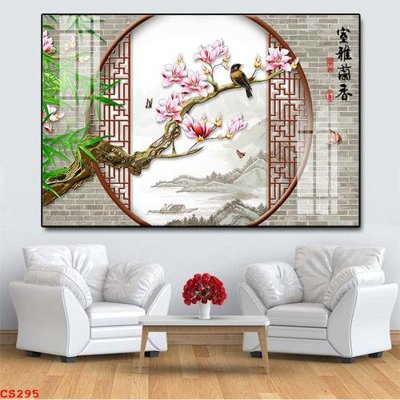 File tranh gốc File gốc cửa sổ 3D CS295 (bản quyền) độc đáo