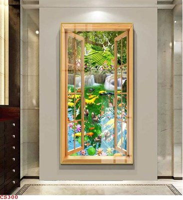 File gốc File gốc cửa sổ 3D CS300 cho in ấn và thiết kế