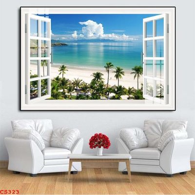 Download file tranh PSD File gốc cửa sổ 3D CS323 để chỉnh sửa