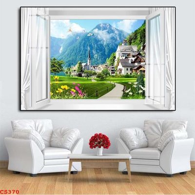 File tranh gốc File gốc cửa sổ 3D CS370 (bản quyền) file PSD