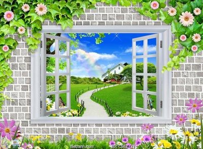 File tranh File gốc cửa sổ 3D CS62 (ảnh gốc) không bị mờ