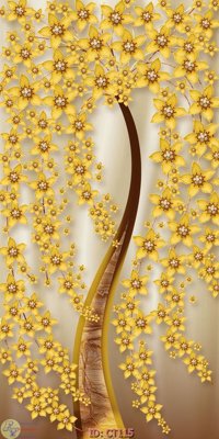 File gốc File tranh cây tiền CT115 (phong cách) tối giản