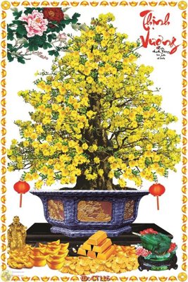 File ảnh File tranh cây tiền CT116 (gốc) in poster
