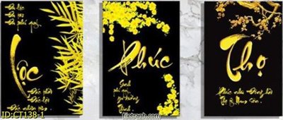 File ảnh File tranh phúc lộc thọ CT138 (gốc) in backdrop sự kiện