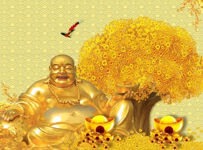 File ảnh File tranh cây tiền tài lộc CT1521 (gốc) in standee