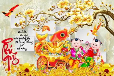 File gốc File tranh cây tiền tài lộc CT1525 (ảnh rõ nét) để in