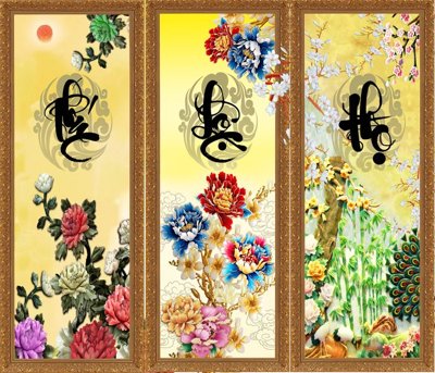 Ảnh gốc File tranh cây tiền tài lộc CT1586 (độ nét cao) in tráng gương