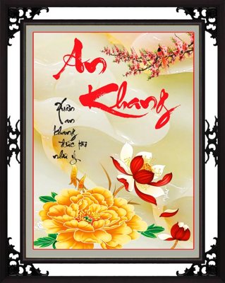 File gốc File tranh cây tiền tài lộc CT1656 (in tráng gương) ốp tường