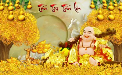 File gốc File tranh cây tiền tài lộc CT1707 (in mica) trang trí