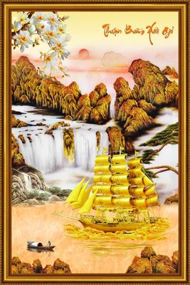 Tải file File tranh cây tiền tài lộc CT1727 (gốc) làm file thiết kế