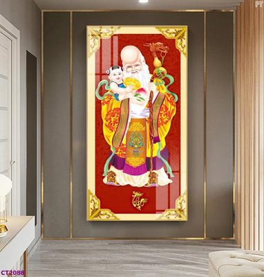 File gốc File tranh cây tiền tài lộc hoa đào tết CT2088 (in 3D) cho trang trí