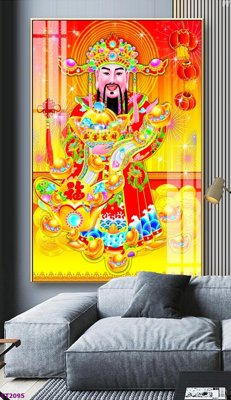 File ảnh File tranh cây tiền tài lộc hoa đào tết CT2095 (gốc) dùng in Pano