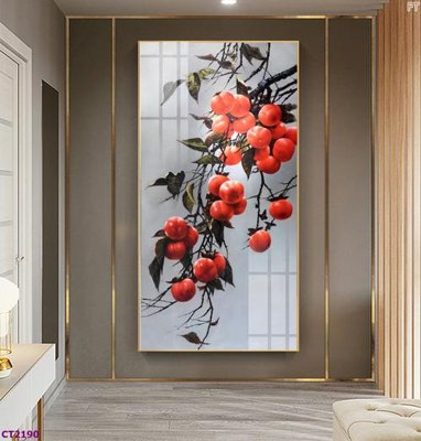 Download file tranh File tranh cây tiền tài lộc hoa đào tết CT2190 (file gốc PSD)