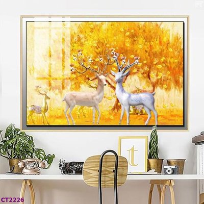 Tải file tranh File tranh cây tiền tài lộc hoa đào tết CT2226 (ảnh gốc) ngay