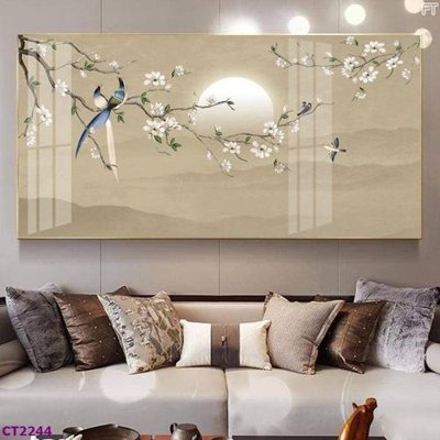 Tải về file tranh gốc File tranh cây tiền tài lộc hoa đào tết CT2244 (để in quảng cáo)