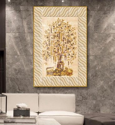 File PSD Tranh thần tài cây tiền CT375 (bản gốc) độ phân giải cao