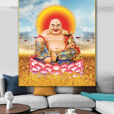 Hình ảnh gốc Tranh thần tài cây tiền CT382 (để in khổ lớn)