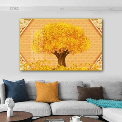 Tệp tin gốc Tranh thần tài cây tiền CT383 (dùng cho in ấn) chuyên nghiệp