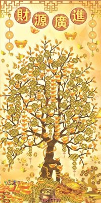 File tranh File tranh tài lộc CT39 (ảnh gốc) in trần nhà