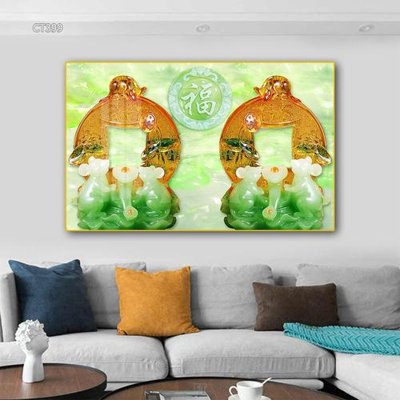 File gốc in ấn Tranh thần tài cây tiền CT399 chuẩn màu CMYK