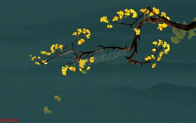 Tải xuống file tranh gốc File tranh hoa đào hoa mai tài lộc CT4006 (PSD/TIFF)