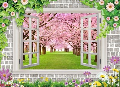 File gốc File tranh hoa đào hoa mai tài lộc CT4166 (cho in 3D) độc đáo