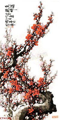 File gốc File tranh hoa đào hoa mai tài lộc CT4192 (dành cho quảng cáo)