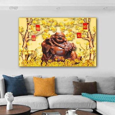 File in trần Tranh thần tài cây tiền CT427 (file gốc) chủ đề vũ trụ