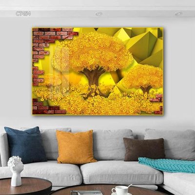 Tải file Tranh thần tài cây tiền CT454 (gốc) để in ấn ngay