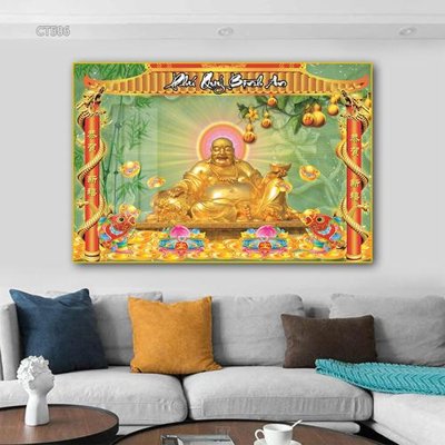 Download file ảnh gốc Tranh thần tài cây tiền CT506 để in ấn