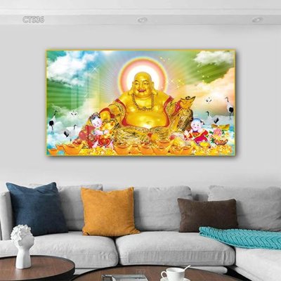 File gốc Tranh thần tài cây tiền CT536 (PSD/TIFF) độ phân giải cao