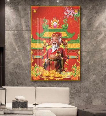 File gốc Tranh thần tài cây tiền CT541 (chuẩn CMYK) cho nhà in