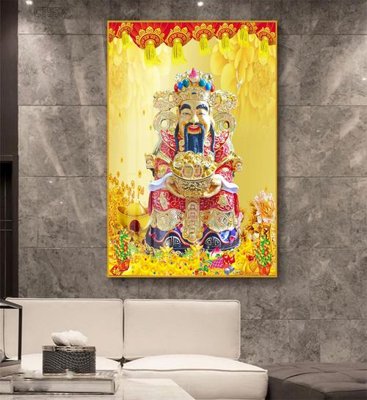 Tải file Tranh thần tài cây tiền CT557 (gốc) chủ đề tâm linh