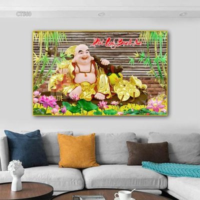 File PSD Tranh thần tài cây tiền CT560 (bản gốc) dễ dàng edit