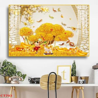 Download file gốc File tranh cây tiền tài lộc CT703 (in mica) logo