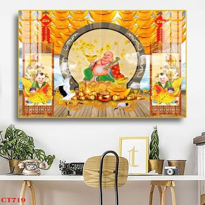 File gốc File tranh cây tiền tài lộc CT719 (trang trí) phòng làm việc