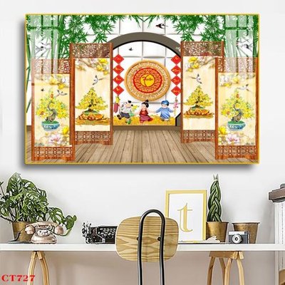 File gốc File tranh cây tiền tài lộc CT727 (PNG) nền trong suốt