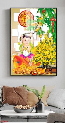 File tranh File tranh cây tiền tài lộc CT744 (ảnh gốc) sắc nét hoàn hảo