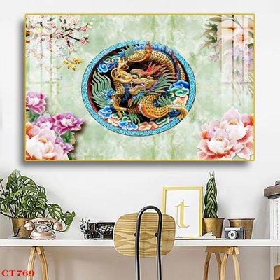 File tranh File tranh cây tiền tài lộc CT769 (gốc) in vải canvas