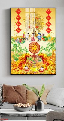 File tranh File tranh cây tiền tài lộc CT783 (gốc) chủ đề con người