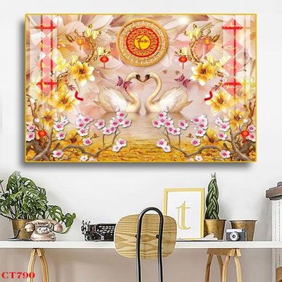 File ảnh File tranh cây tiền tài lộc CT790 (gốc) in poster