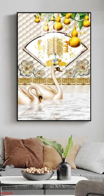 File gốc File tranh cây tiền tài lộc CT791 (chuẩn màu) cho in offset